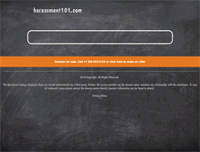 Tablet Screenshot of harassment101.com